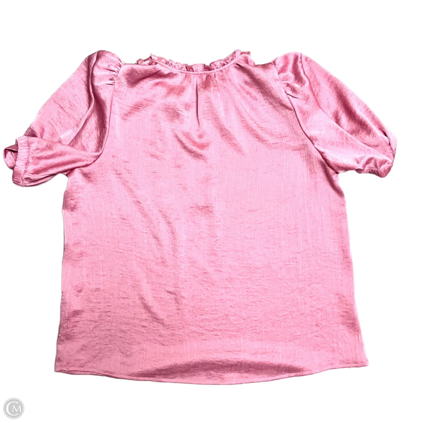Top Short Sleeve By Current Air In Pink, Size: M