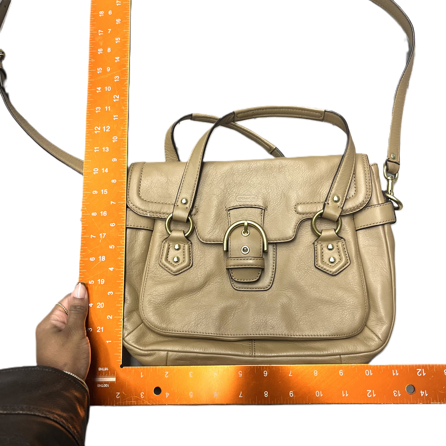 Crossbody Designer By Coach, Size: Medium