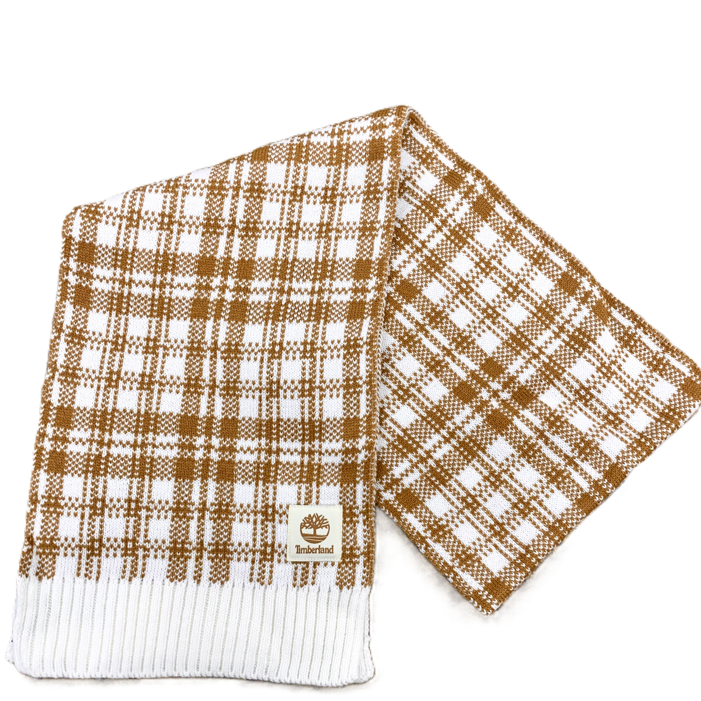 Scarf Winter By Timberland In Tan & White