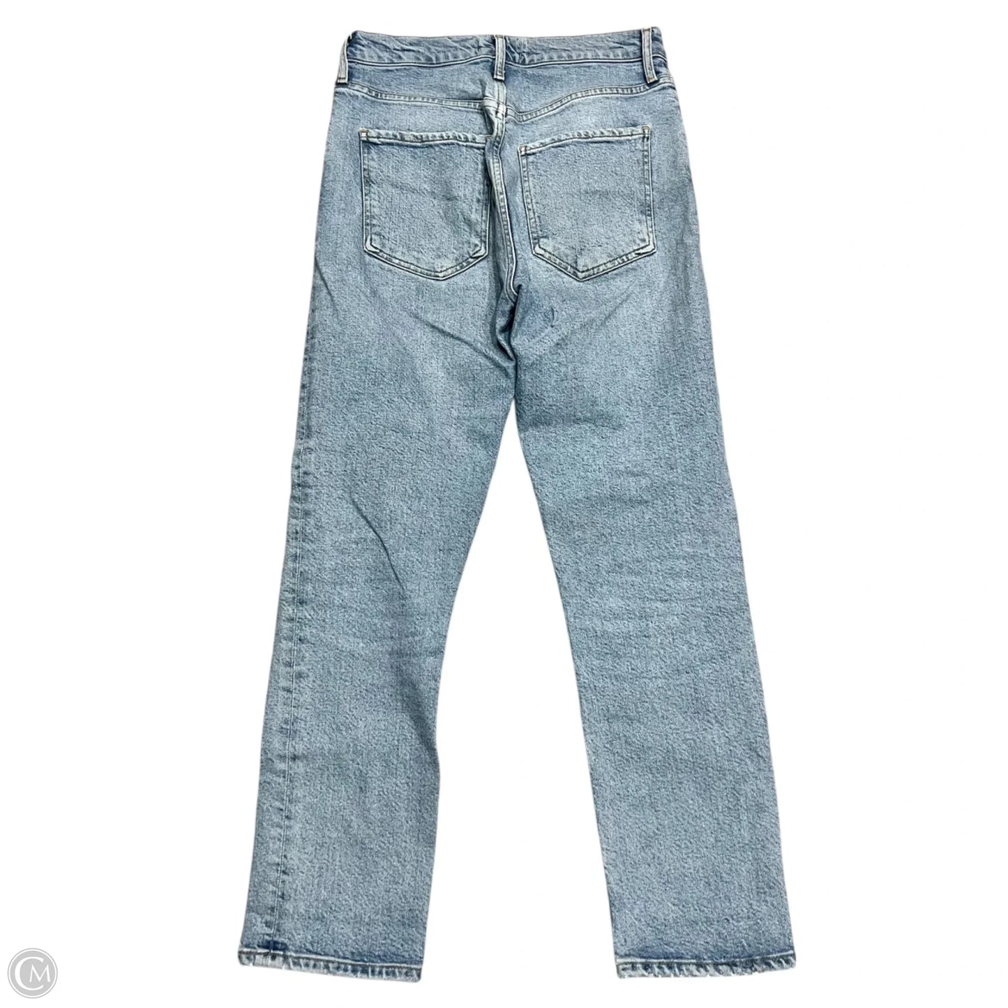 Jeans Straight By Agolde In Blue Denim, Size: 2