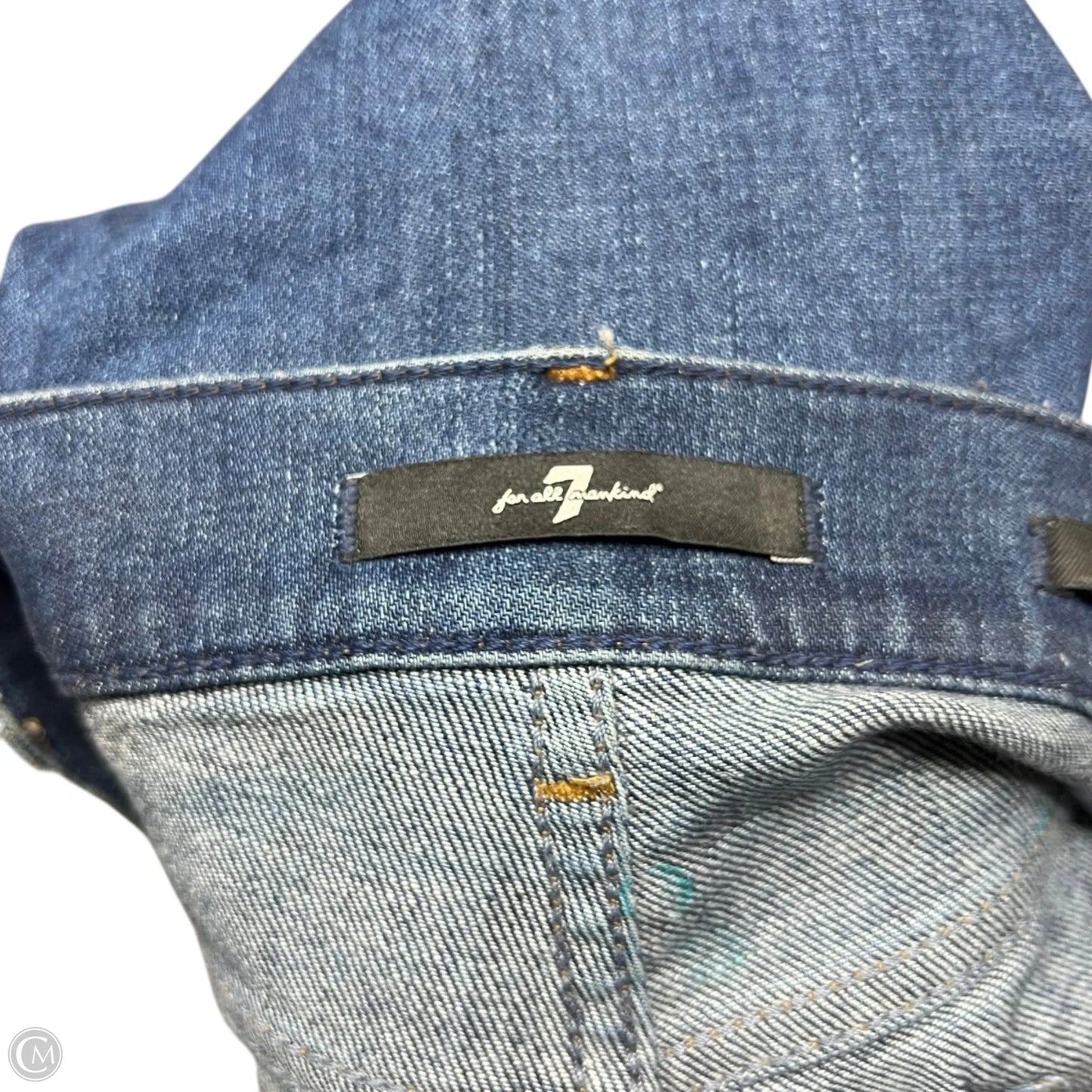 Jeans Skinny By 7 For All Mankind In Blue Denim, Size: 2