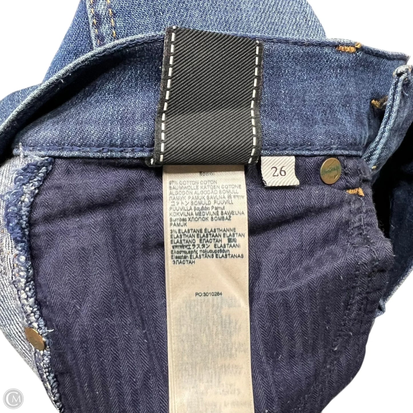 Jeans Skinny By 7 For All Mankind In Blue Denim, Size: 2