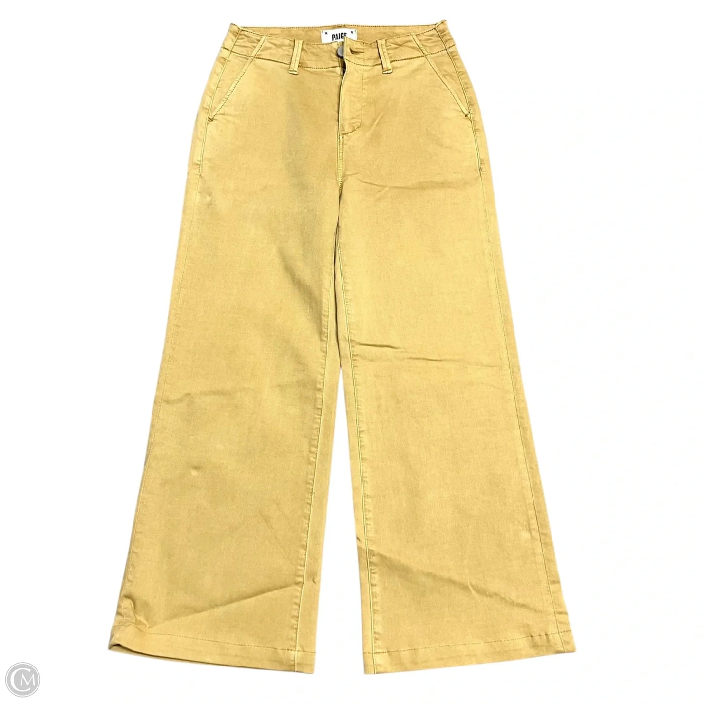 Jeans Wide Leg By Paige In Tan Denim, Size: 2