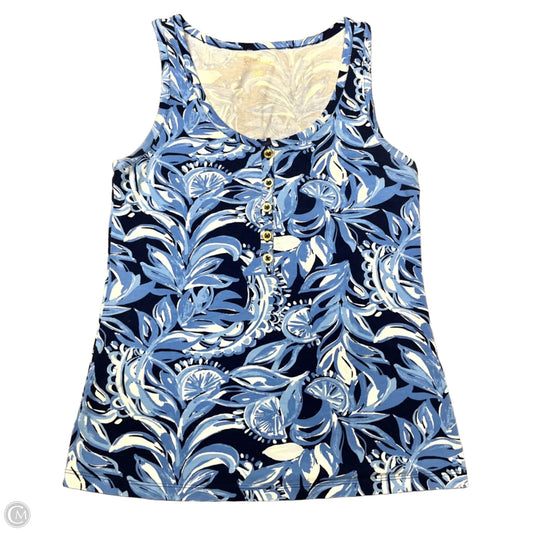 Top Sleeveless Designer By Lilly Pulitzer In Navy, Size: S