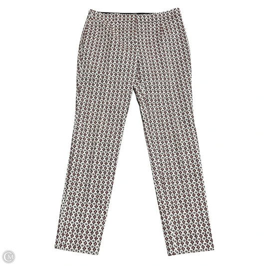 Pants Designer By Tory Burch In Cream & Orange, Size: 0