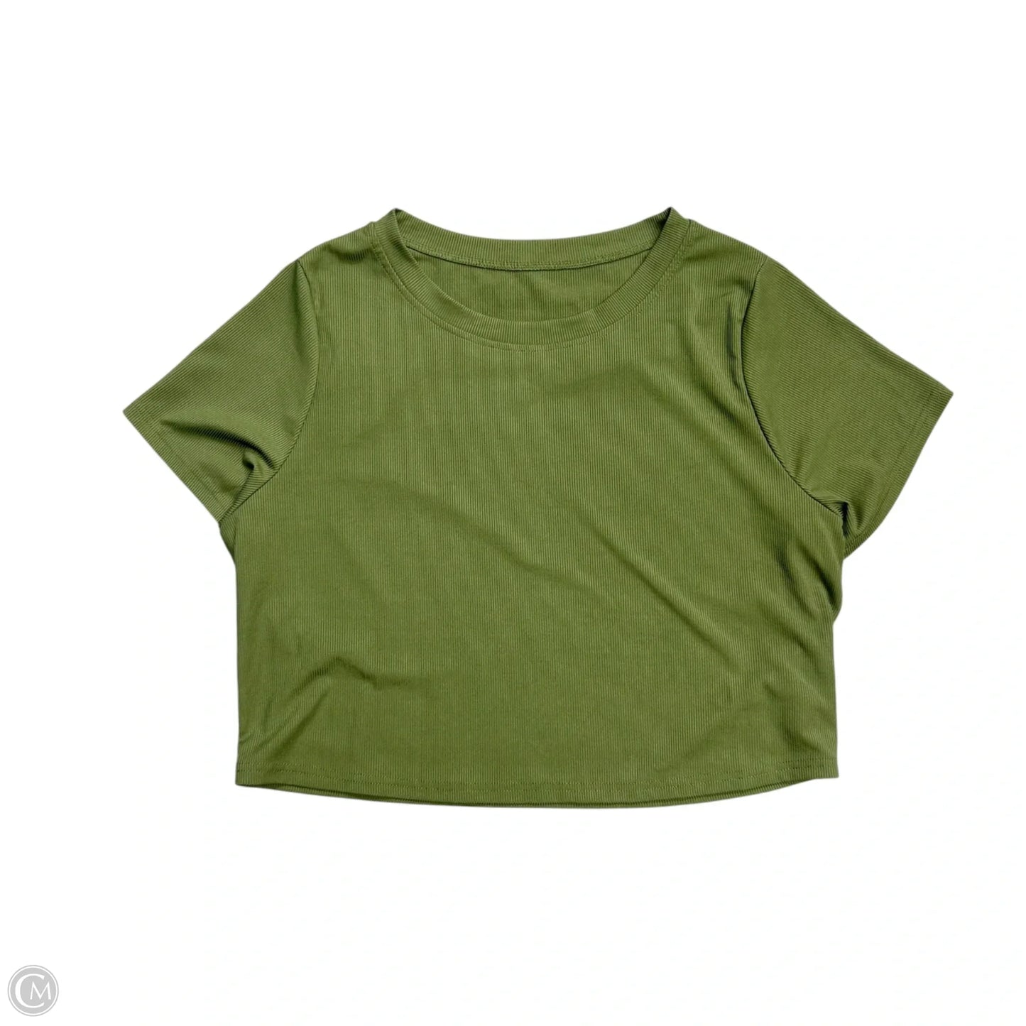 Top Short Sleeve Basic By Shein In Green, Size: 3x