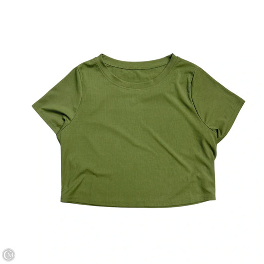 Top Short Sleeve Basic By Shein In Green, Size: 3x