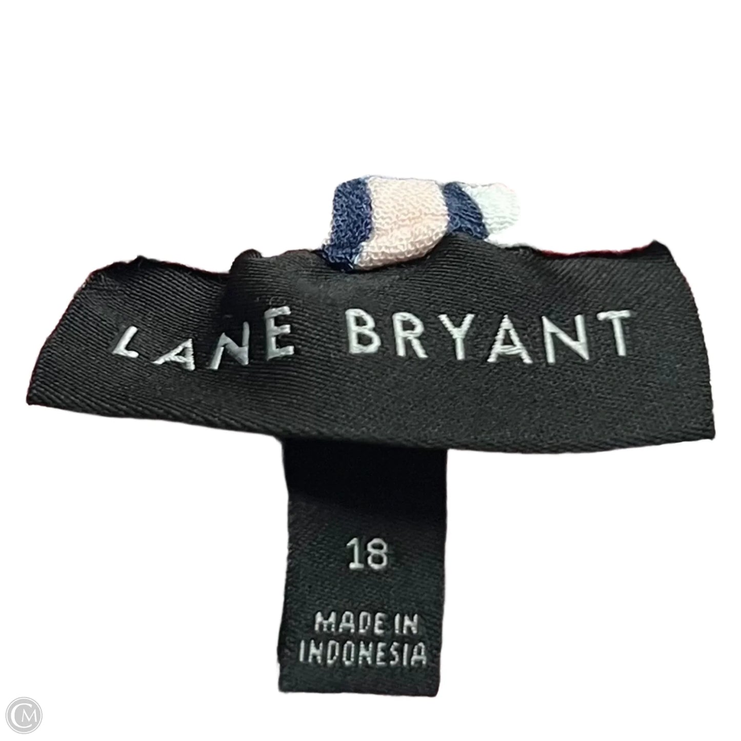 Top Sleeveless By Lane Bryant In Blue & Orange, Size: 1x