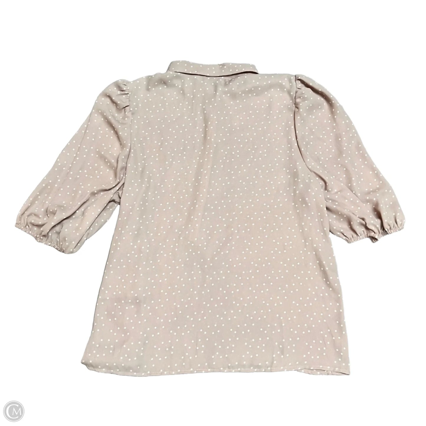 Top Short Sleeve By Max Studio In Polkadot Pattern, Size: Xl