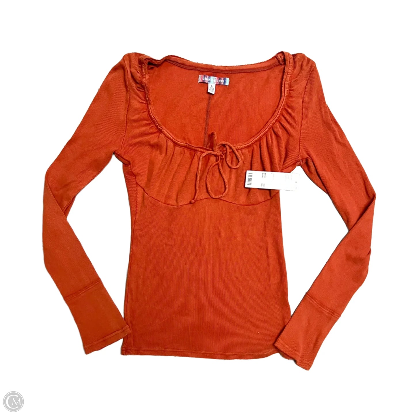 Top Long Sleeve By Urban Outfitters In Orange, Size: L