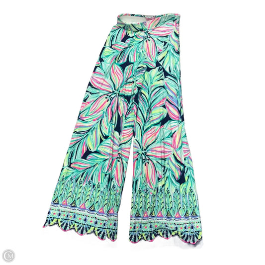 Pants Designer By Lilly Pulitzer In Blue & Green, Size: 4