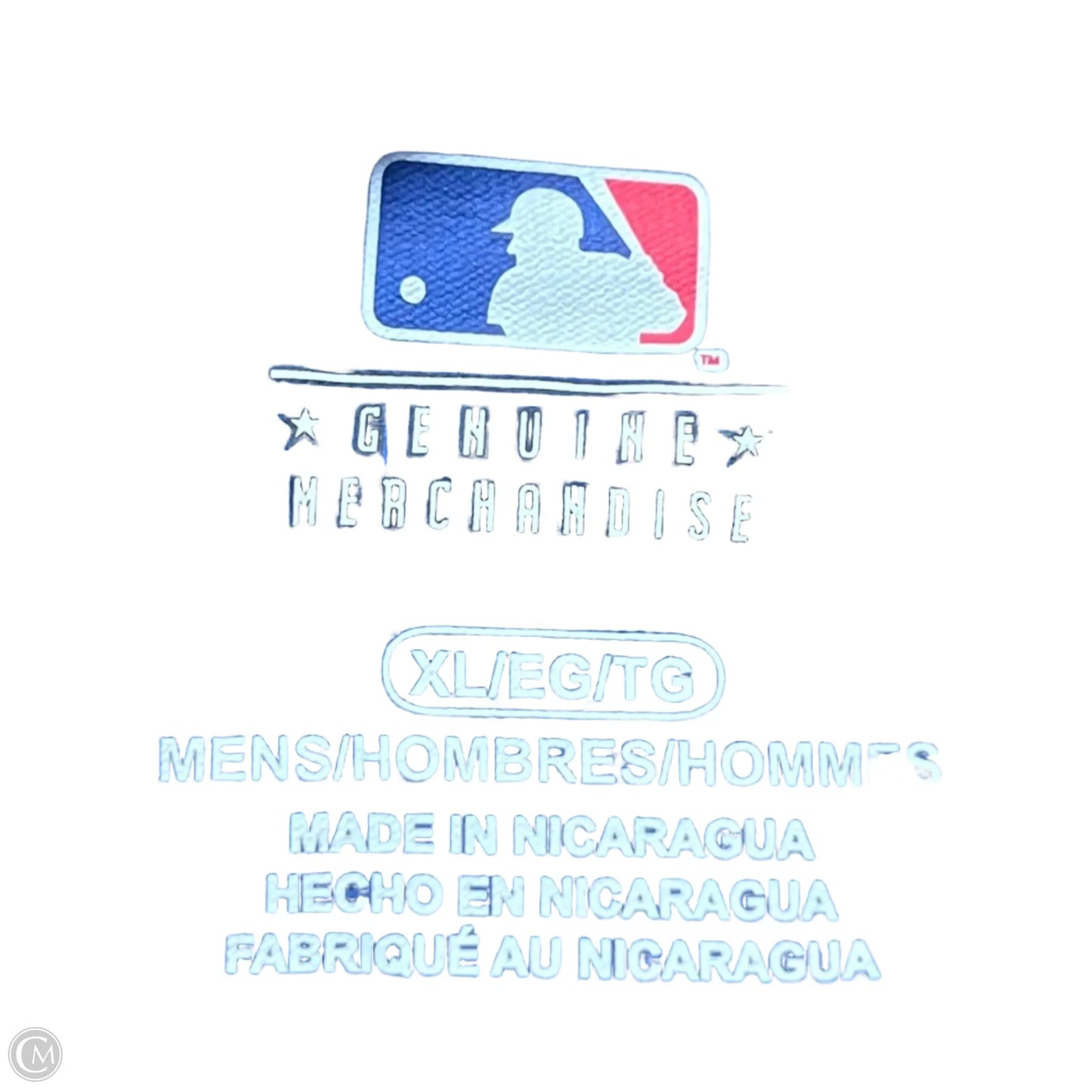 Top Short Sleeve By Mlb In Blue, Size: Xl