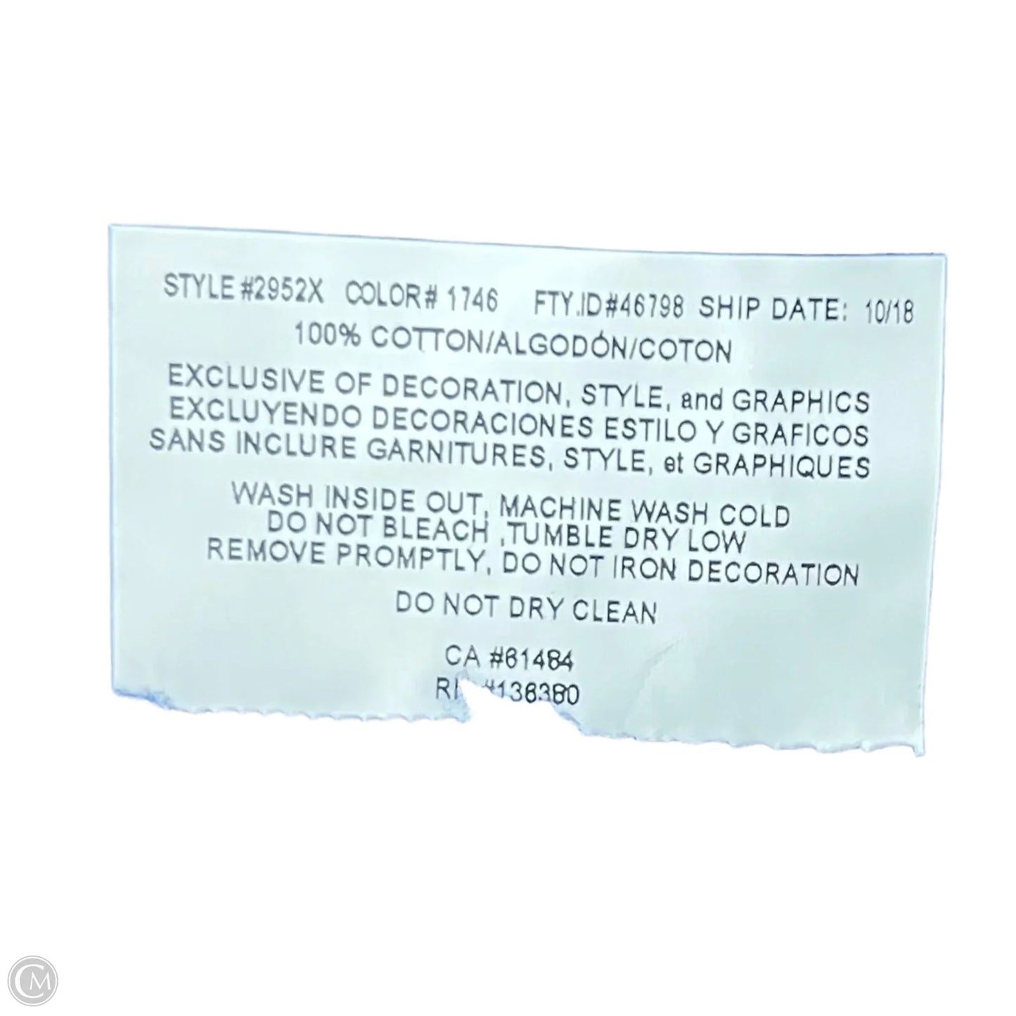 Top Short Sleeve By Mlb In Blue, Size: Xl