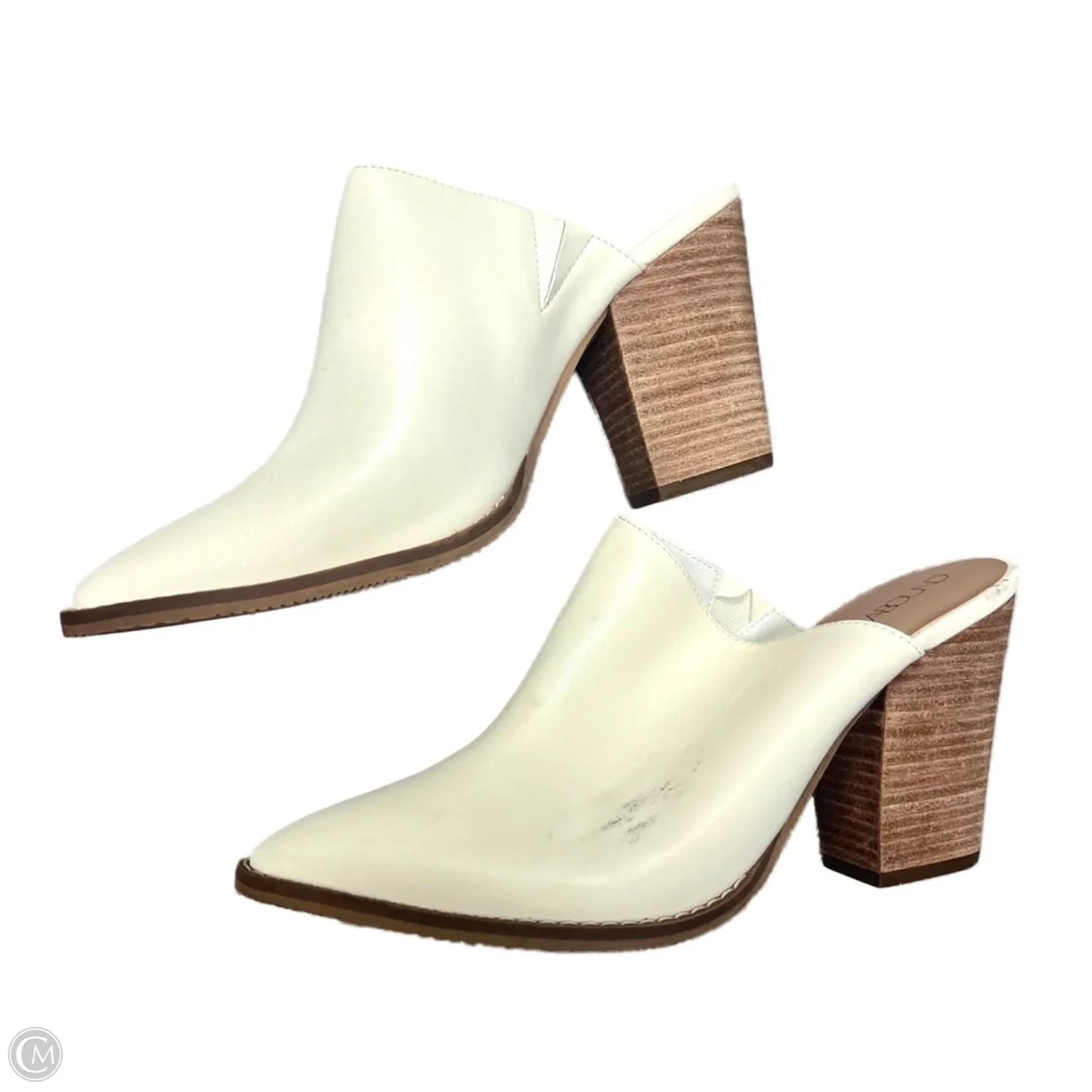 Shoes Heels Block By Abound In Cream, Size: 9.5