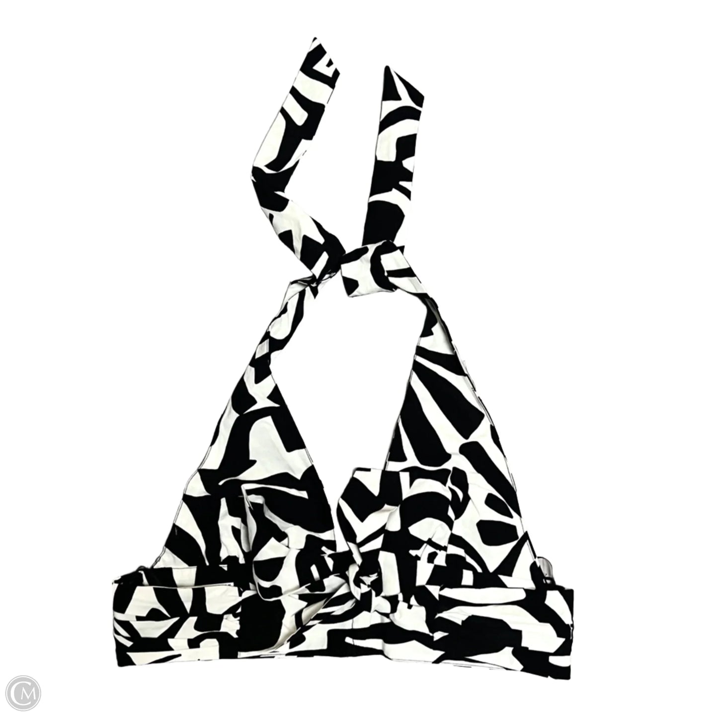 Top Sleeveless By Zara In Black & White, Size: L