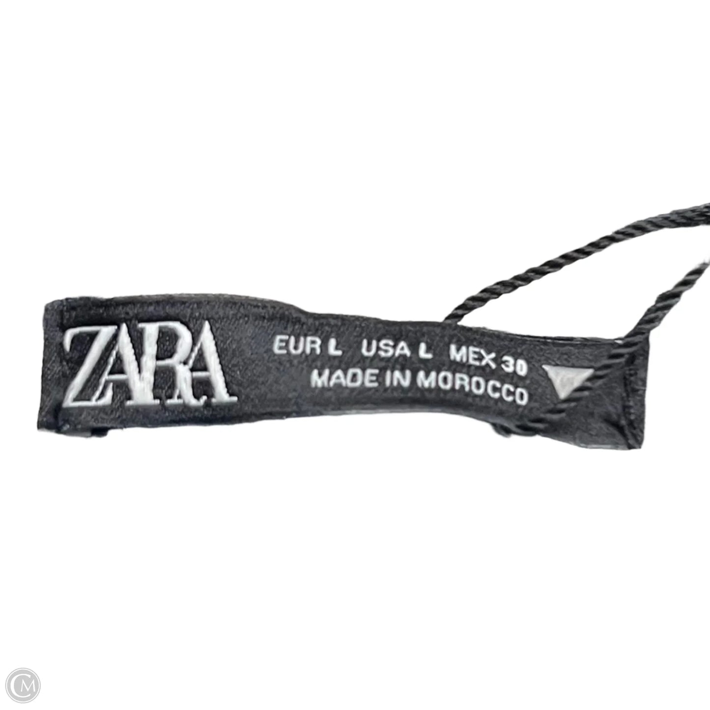 Top Sleeveless By Zara In Black & White, Size: L