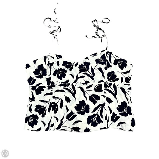 Top Sleeveless By Old Navy In Blue & Cream, Size: Xl