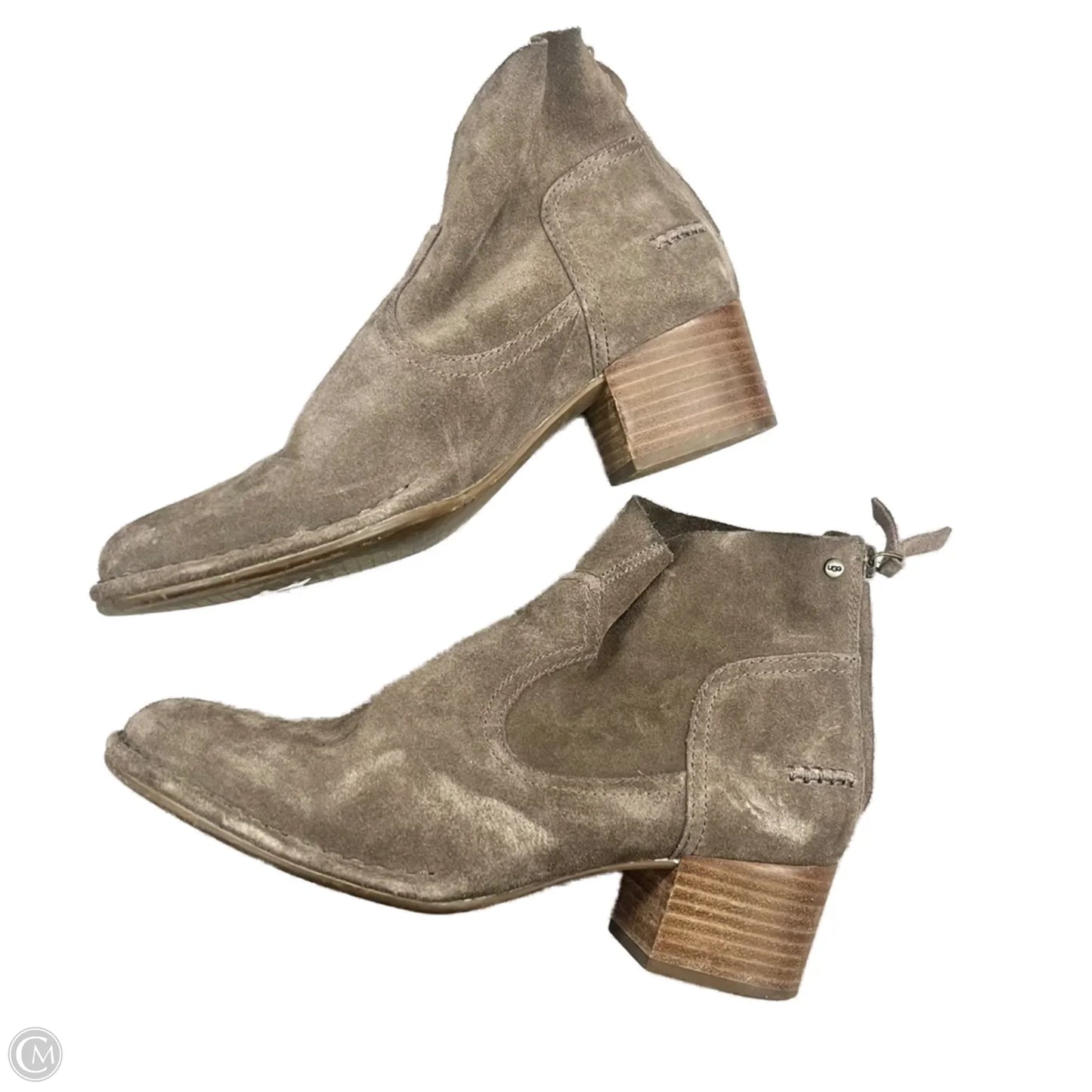 Boots Designer By Ugg In Taupe, Size: 8