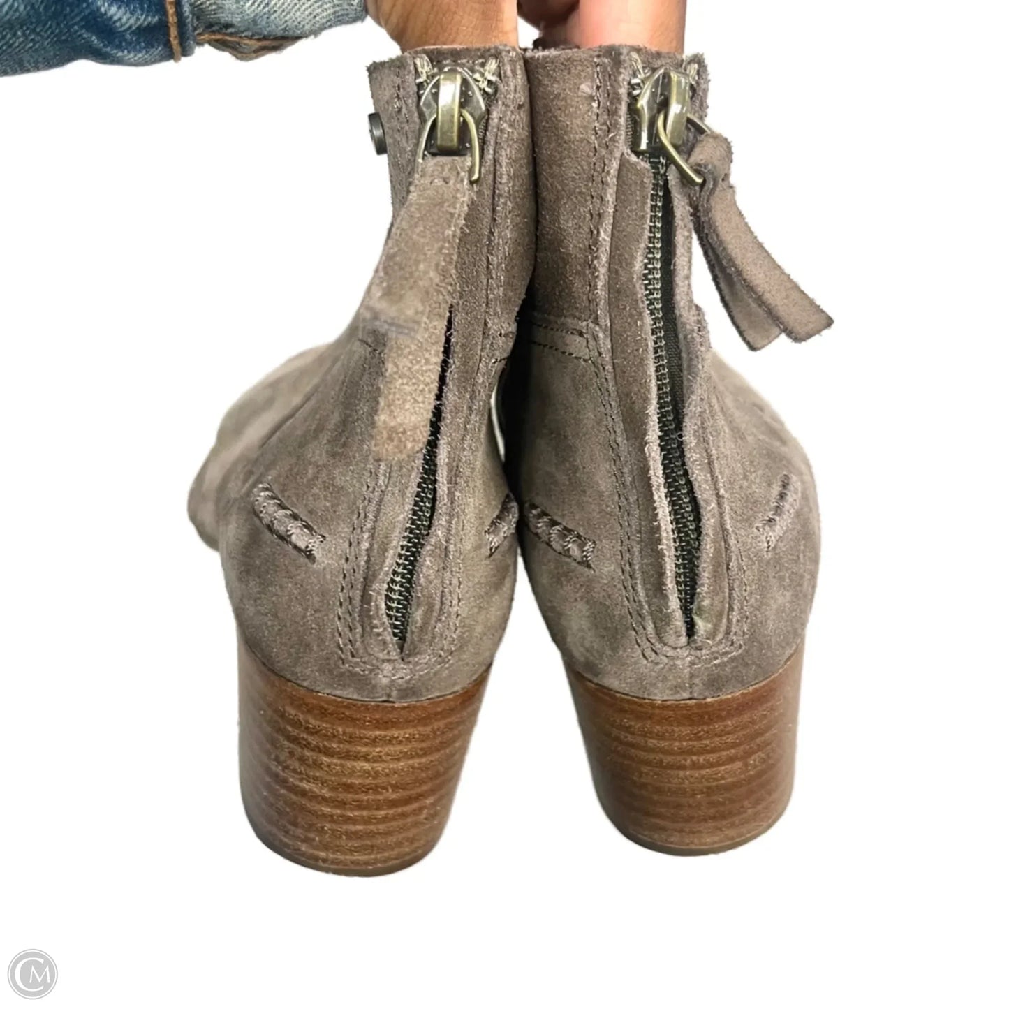 Boots Designer By Ugg In Taupe, Size: 8