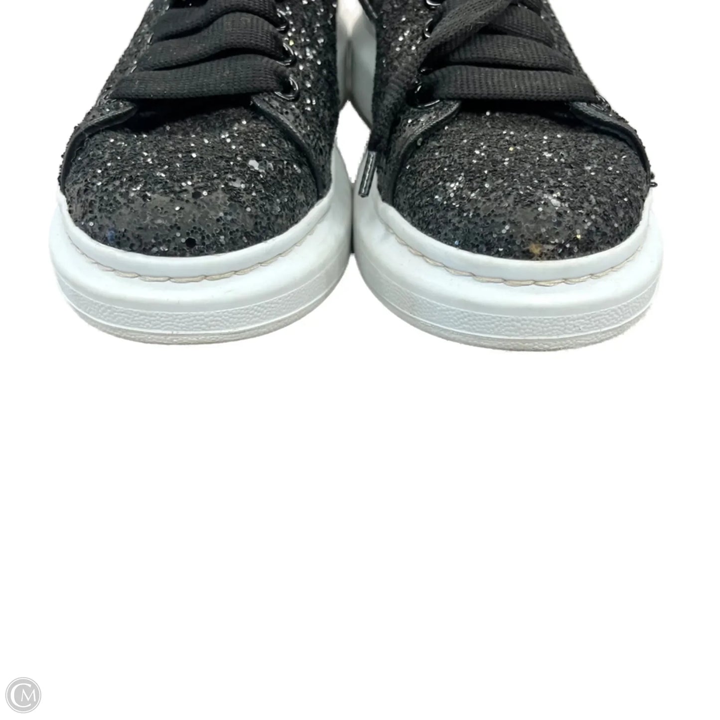 Shoes Luxury Designer By Alexander Mcqueen In Black & White, Size: 6.5