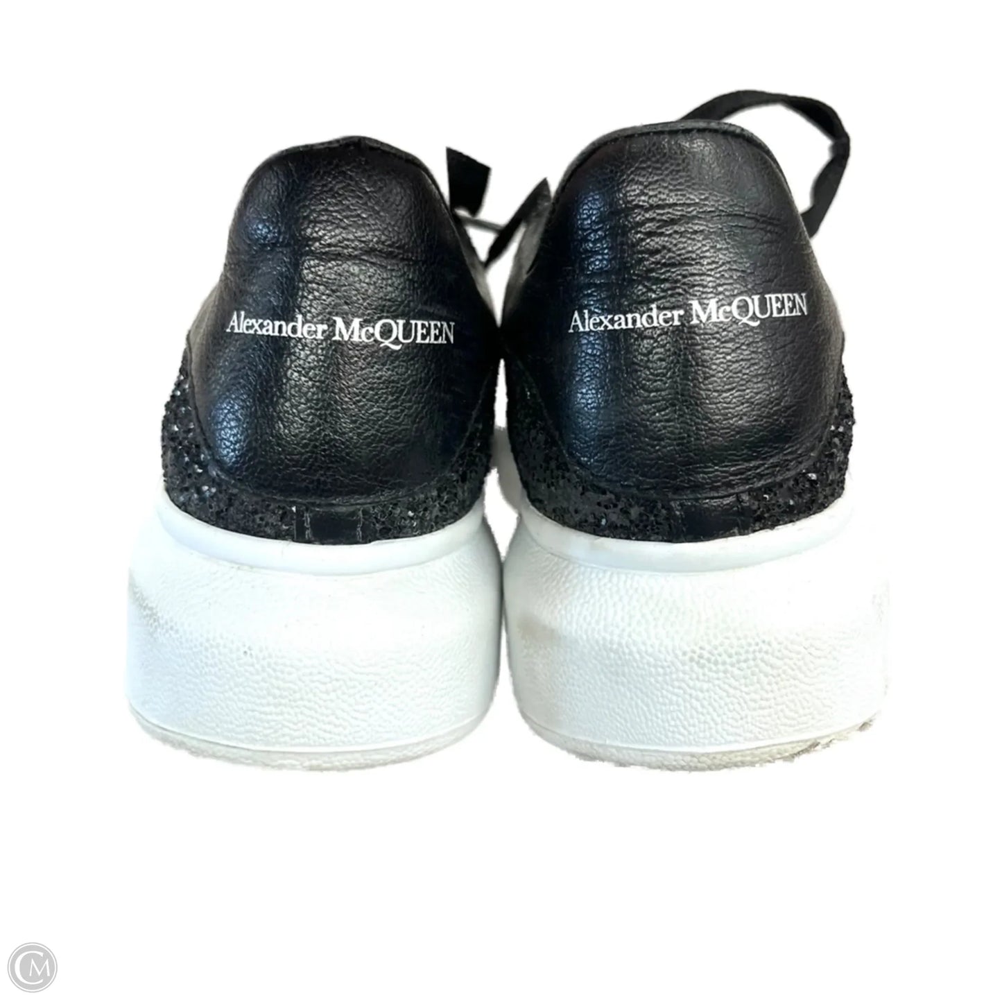 Shoes Luxury Designer By Alexander Mcqueen In Black & White, Size: 6.5