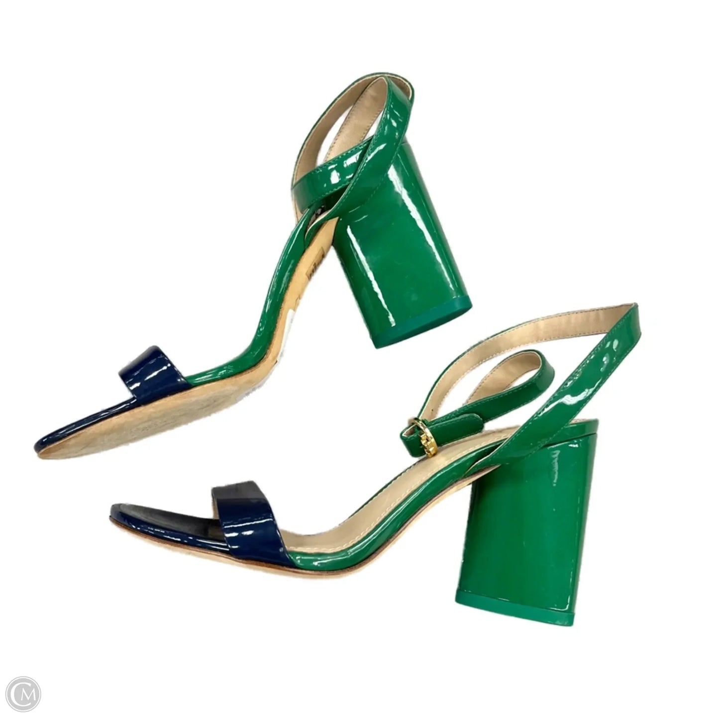 Sandals Designer By Tory Burch In Blue & Green, Size: 5