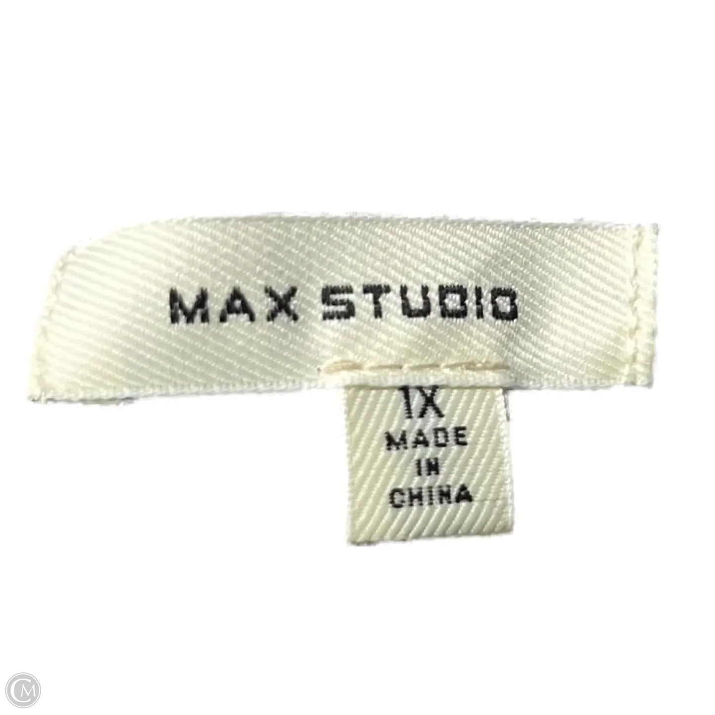 Top Sleeveless By Max Studio In Black & White, Size: 1x