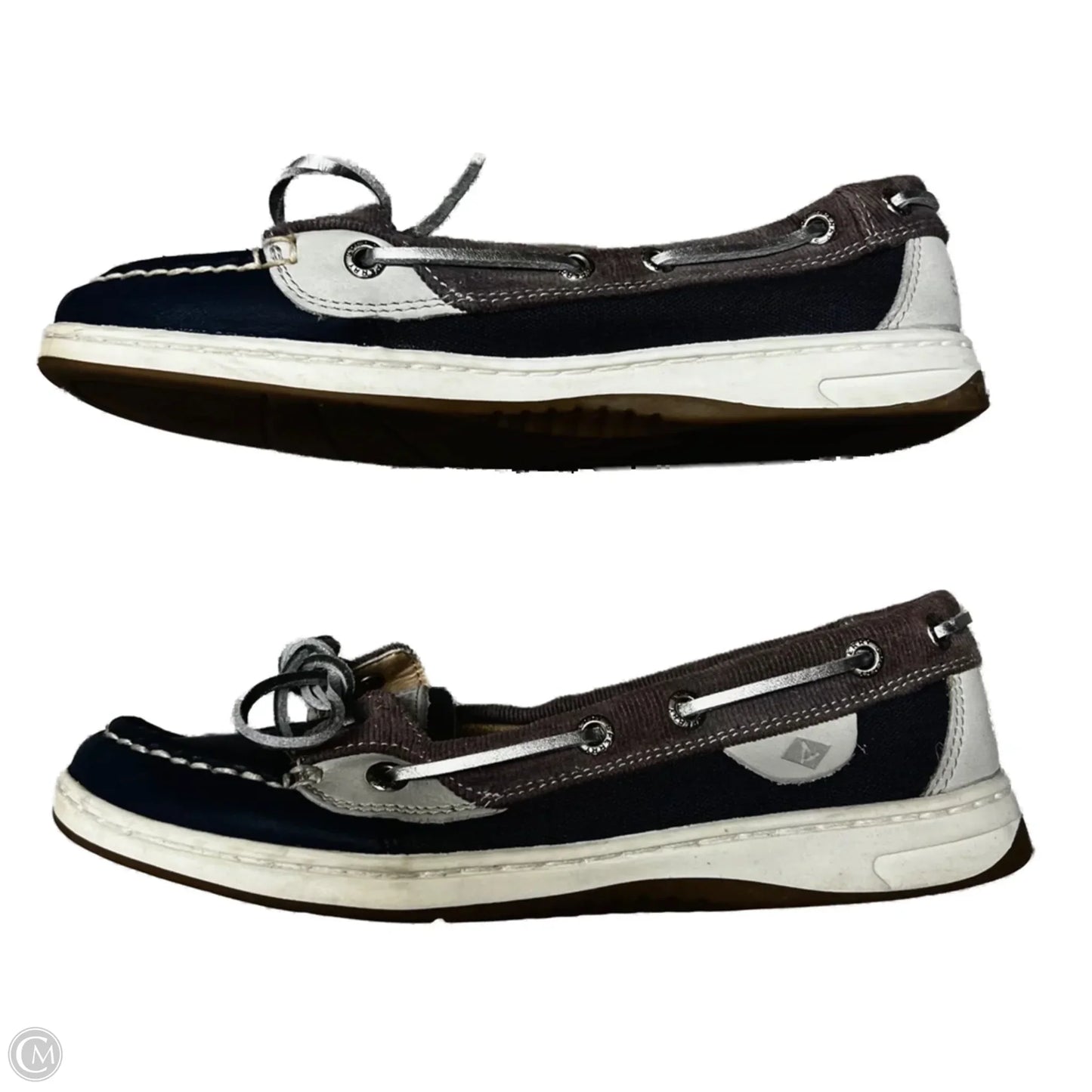 Shoes Flats By Sperry In Blue & Grey, Size: 6.5