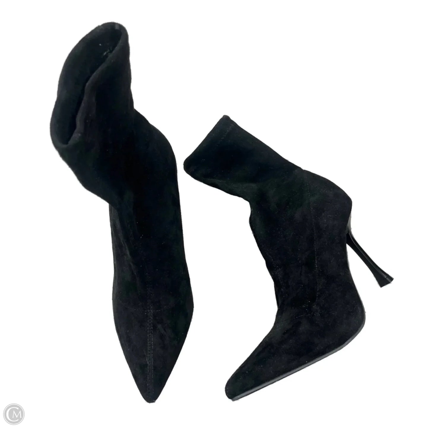 Boots Ankle Heels By Primark In Black, Size: 7