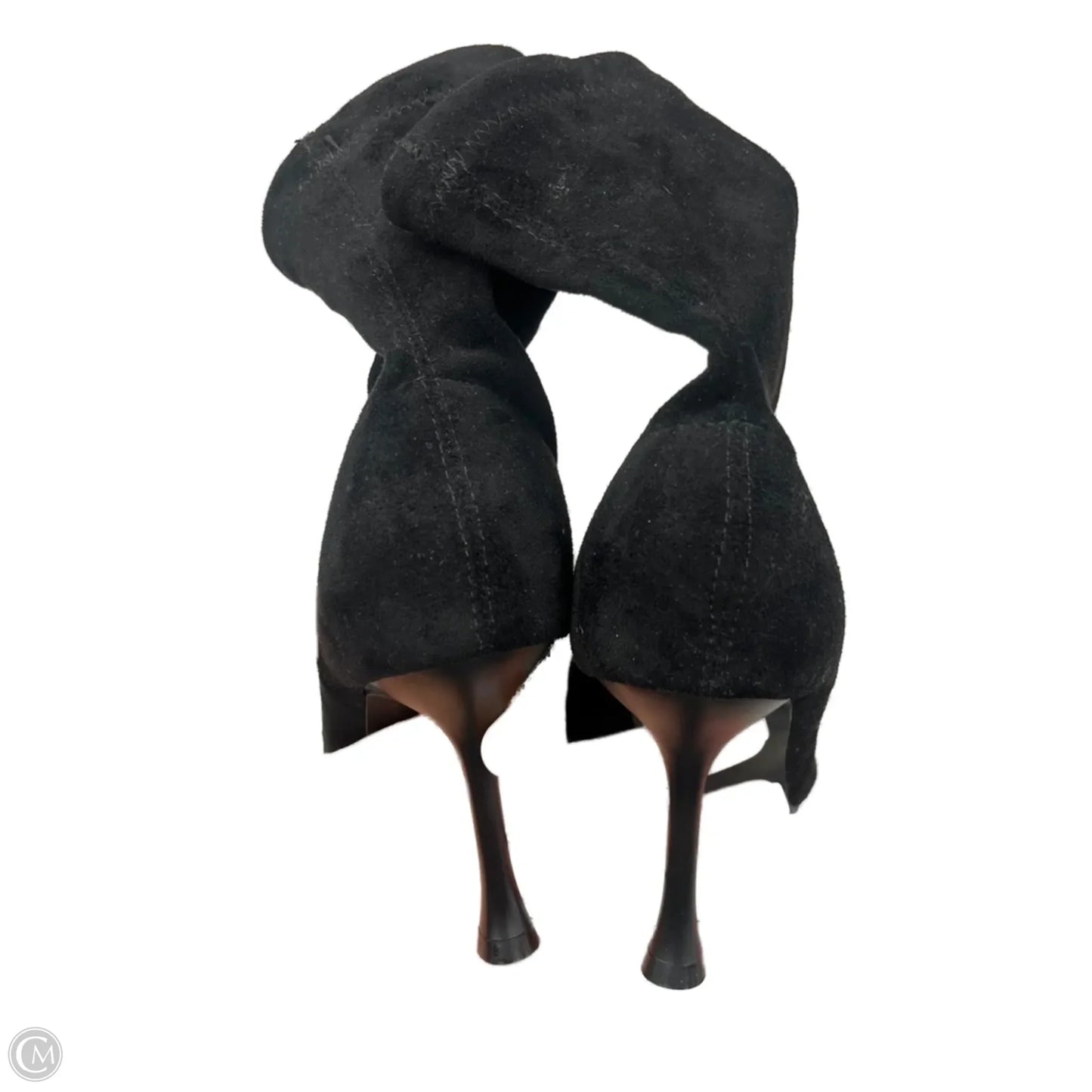 Boots Ankle Heels By Primark In Black, Size: 7