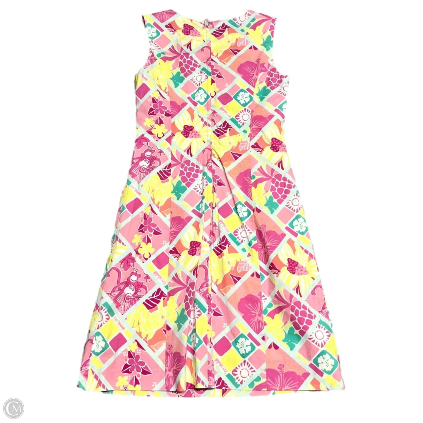 Dress Designer By Lilly Pulitzer In Pink & Yellow, Size: S