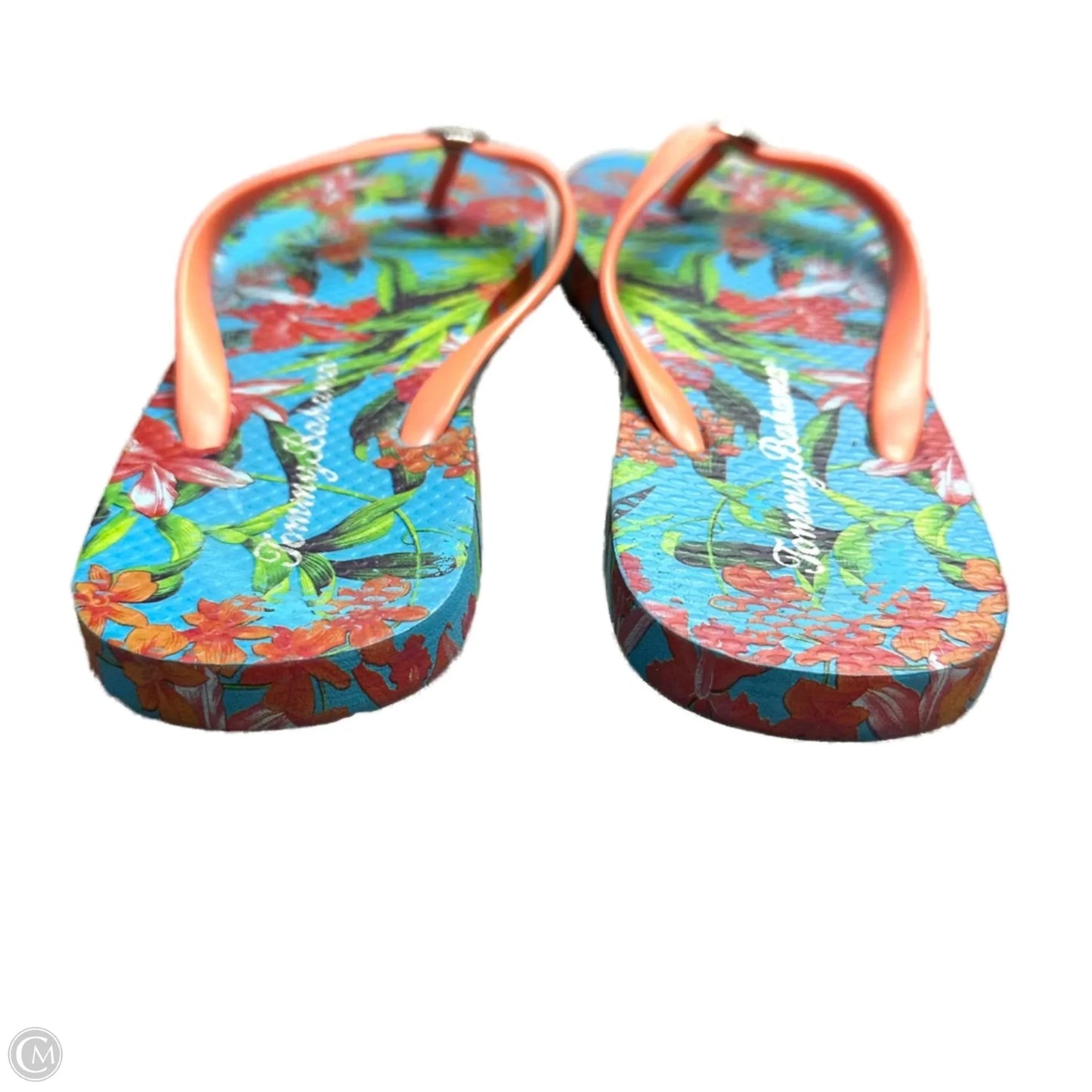 Sandals Flats By Tommy Bahama In Blue & Orange, Size: 7