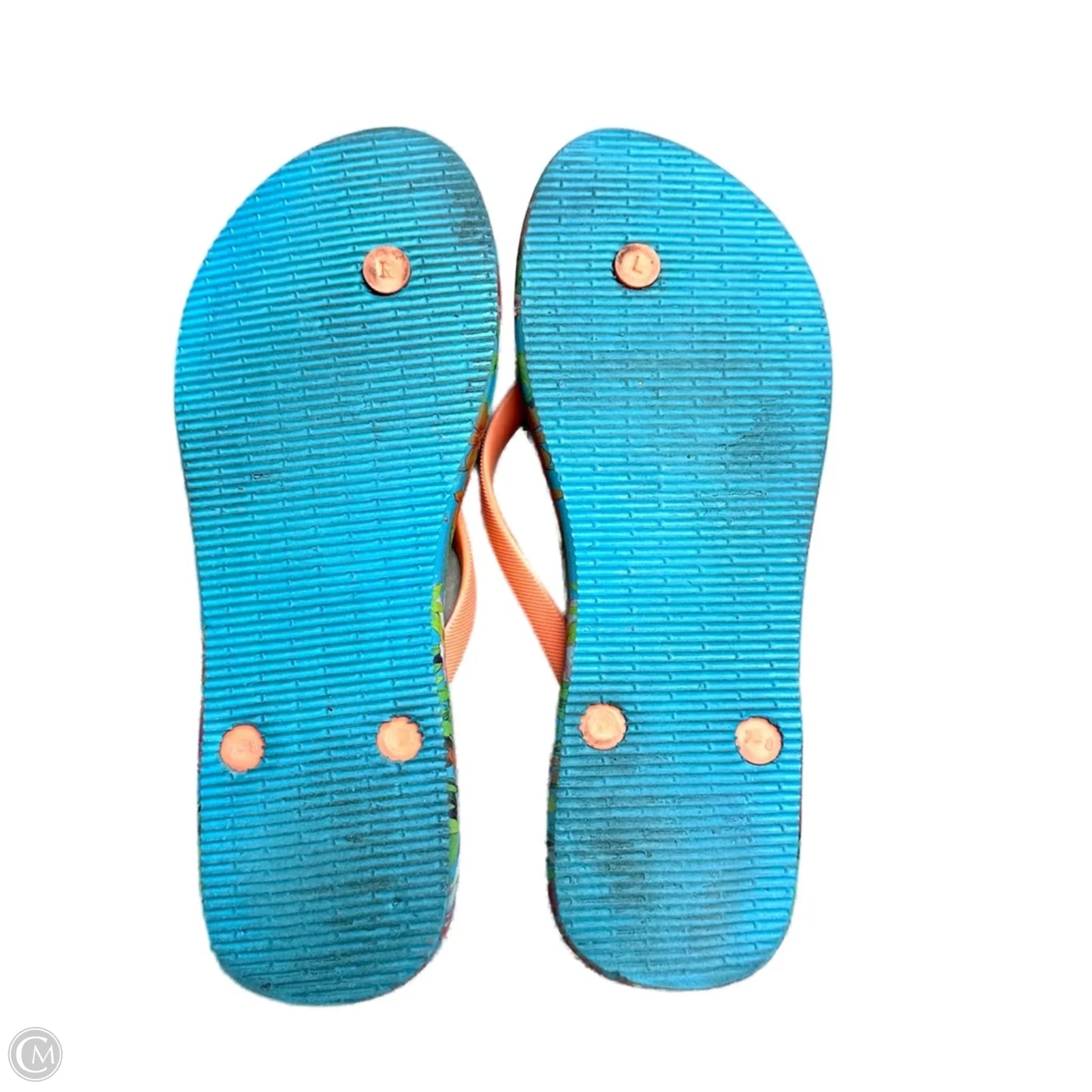 Sandals Flats By Tommy Bahama In Blue & Orange, Size: 7