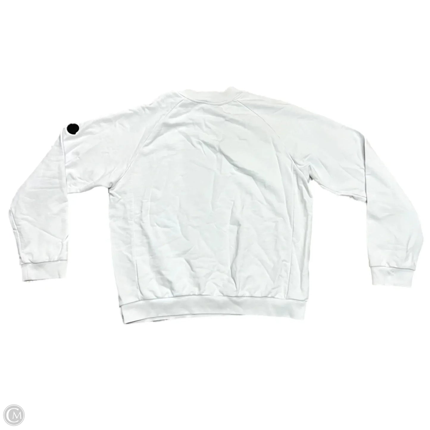 Sweatshirt Luxury Designer By Moncler In White, Size: L