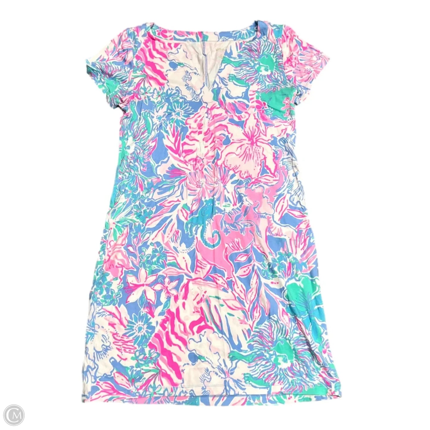Dress Designer By Lilly Pulitzer In Blue & Pink, Size: S