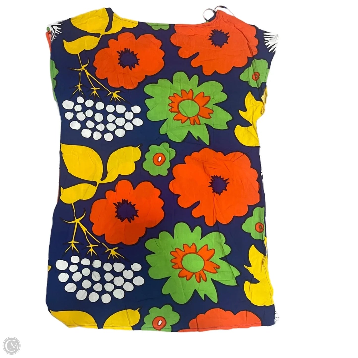 Tunic Sleeveless By Target x Marimekko In Blue & Orange, Size: L