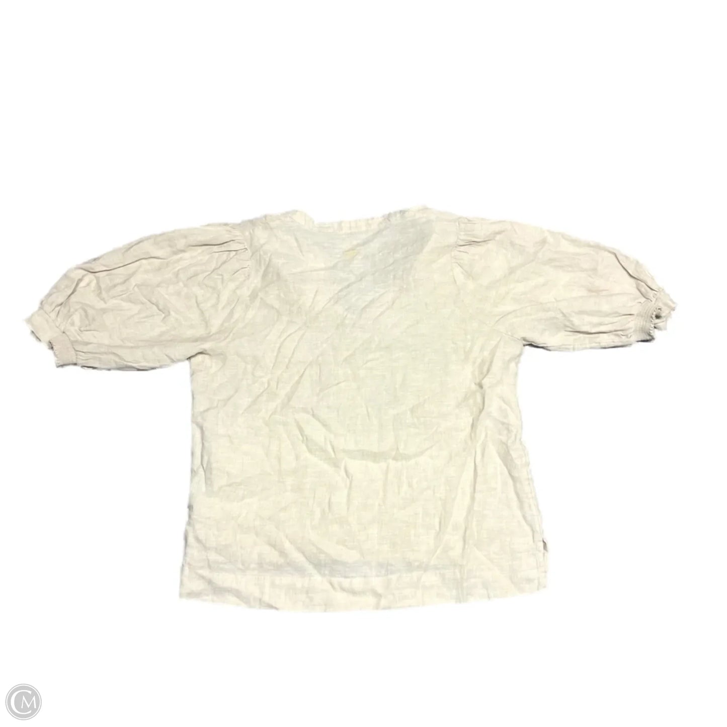 Top Short Sleeve Designer By Lilly Pulitzer In Tan, Size: Xl