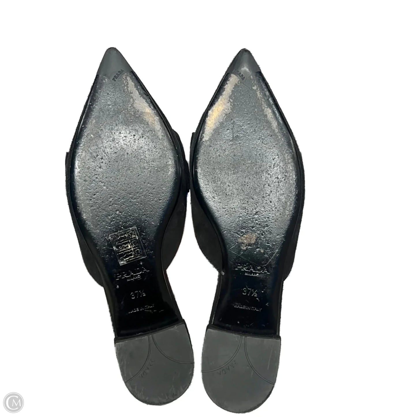 Shoes Luxury Designer By Prada In Black, Size: 7