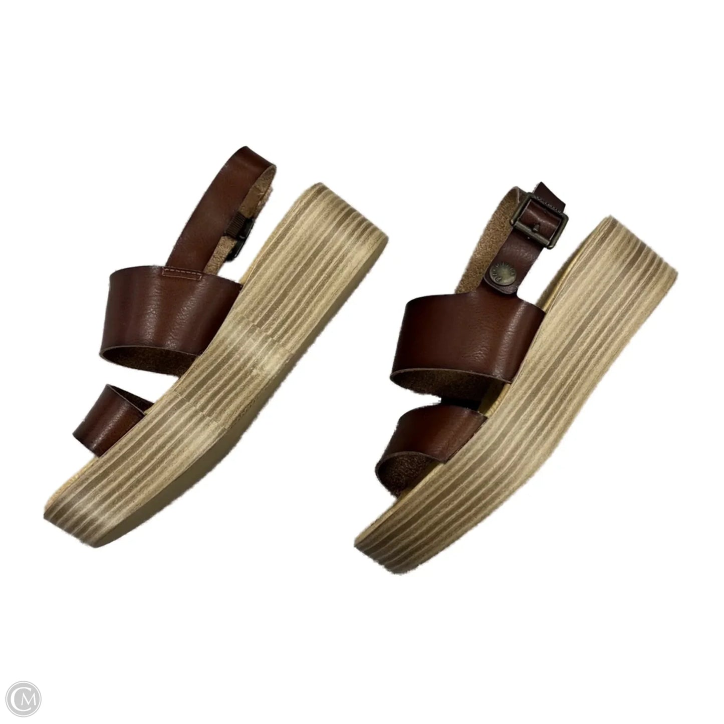 Sandals Heels Platform By Blowfish In Brown, Size: 6