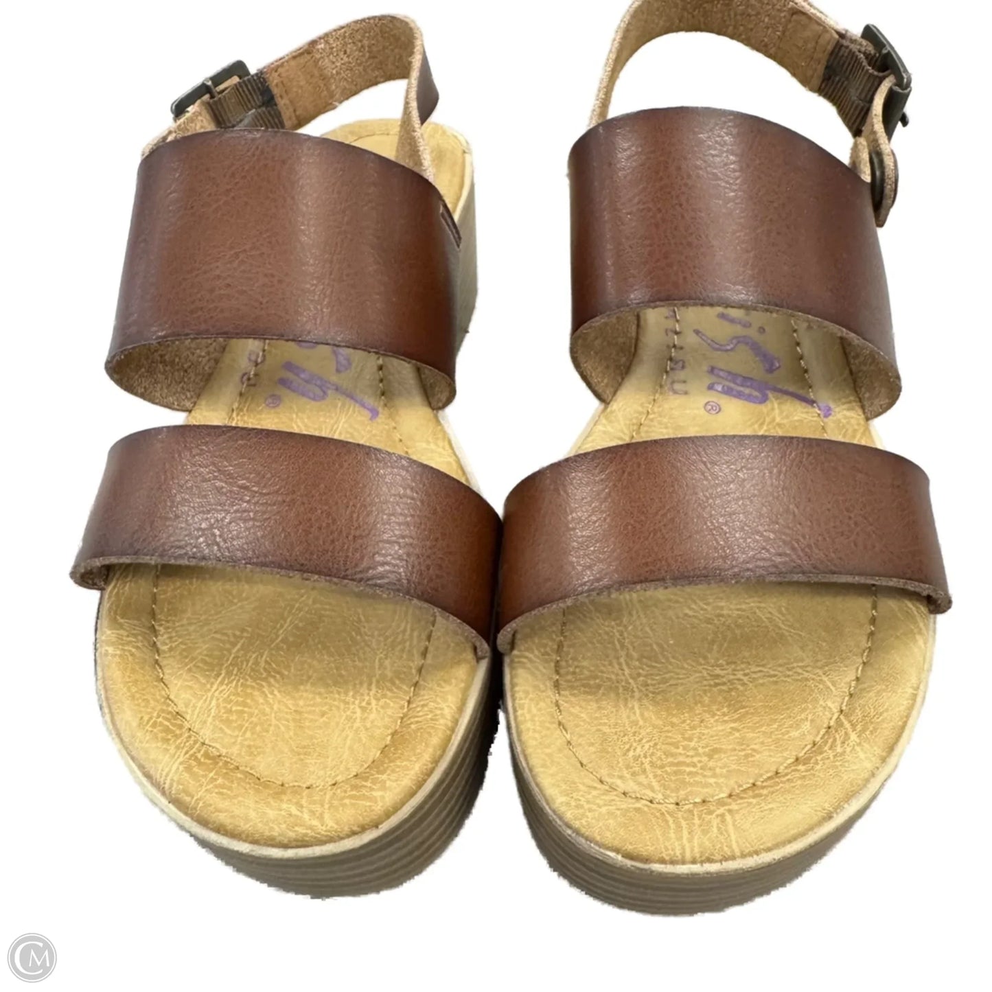 Sandals Heels Platform By Blowfish In Brown, Size: 6