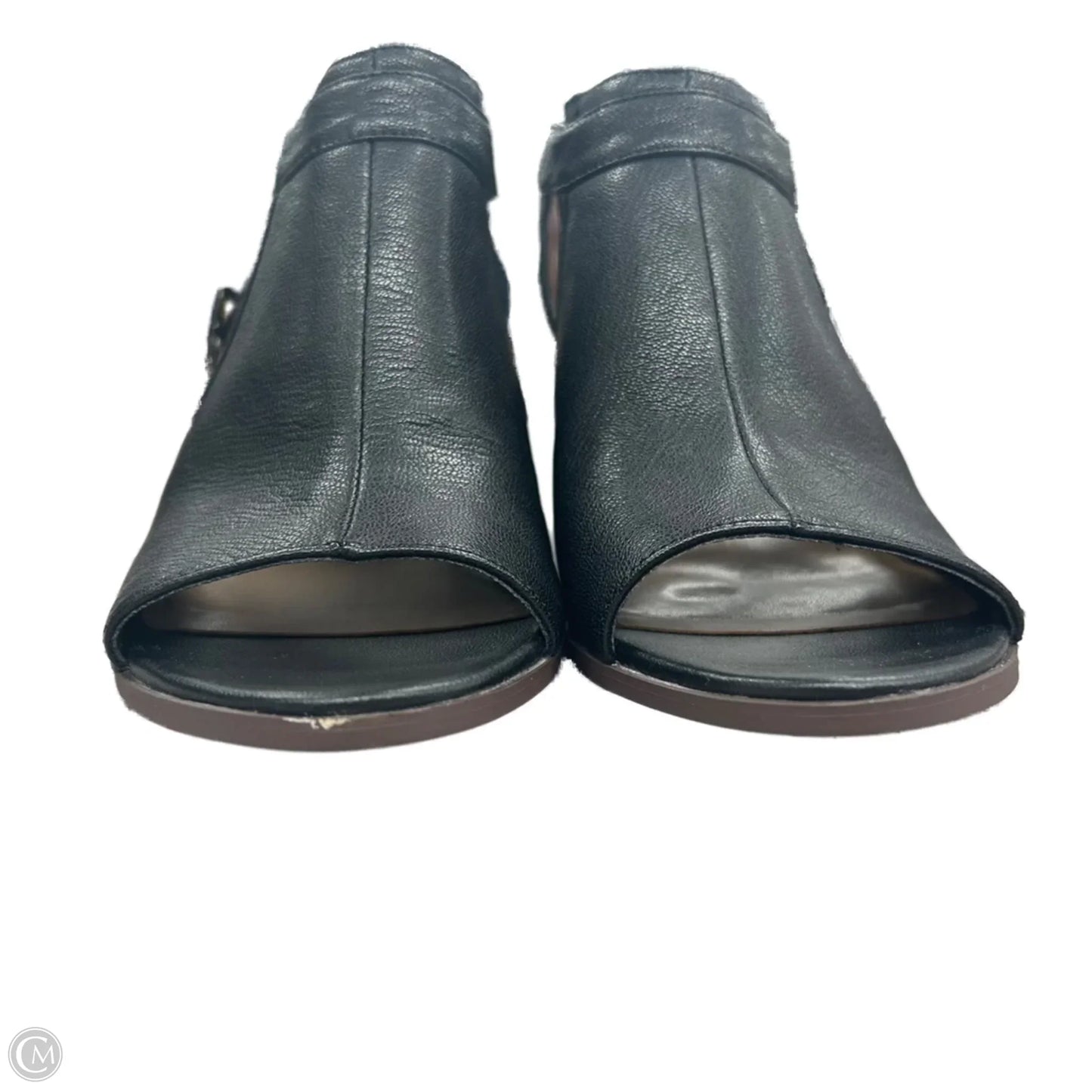 Sandals Heels Block By Franco Sarto In Black, Size: 7.5