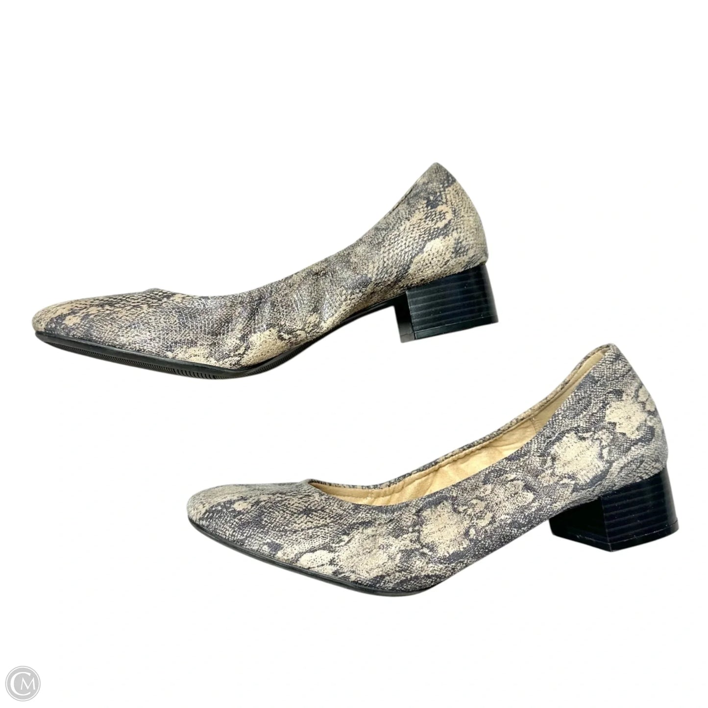 Shoes Heels Block By Naturalizer In Snakeskin Print, Size: 11