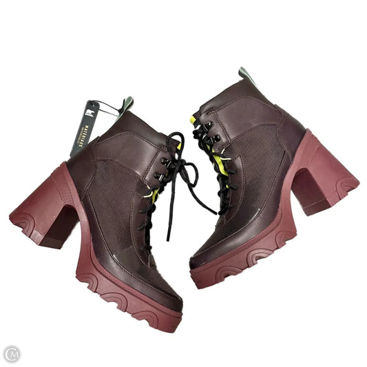 Boots Combat By Sorel In Maroon, Size: 6.5