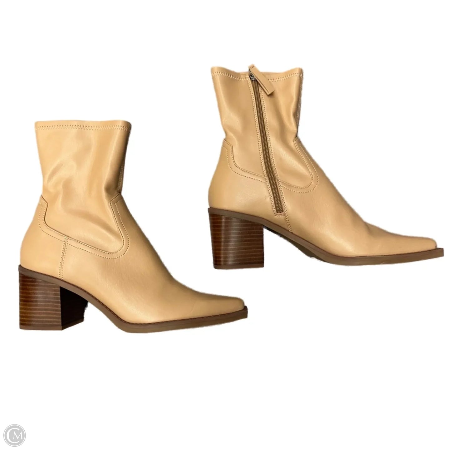 Boots Ankle Heels By Dolce Vita In Tan, Size: 10