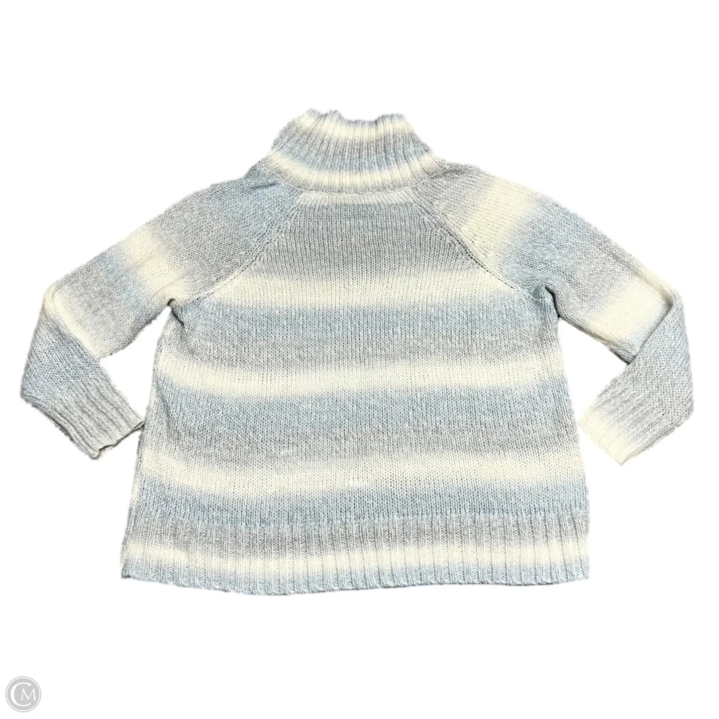 Sweater By Blair In Blue & Cream, Size: 3x