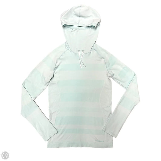 Athletic Top Long Sleeve Hoodie By Brooks In Aqua, Size: M