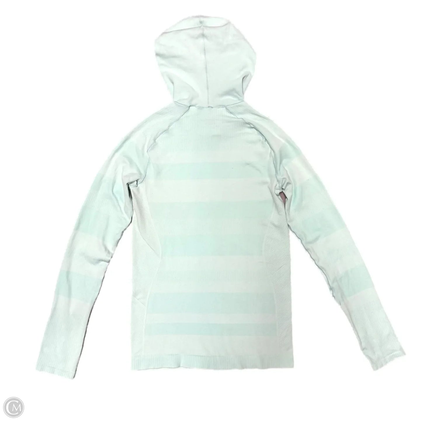 Athletic Top Long Sleeve Hoodie By Brooks In Aqua, Size: M