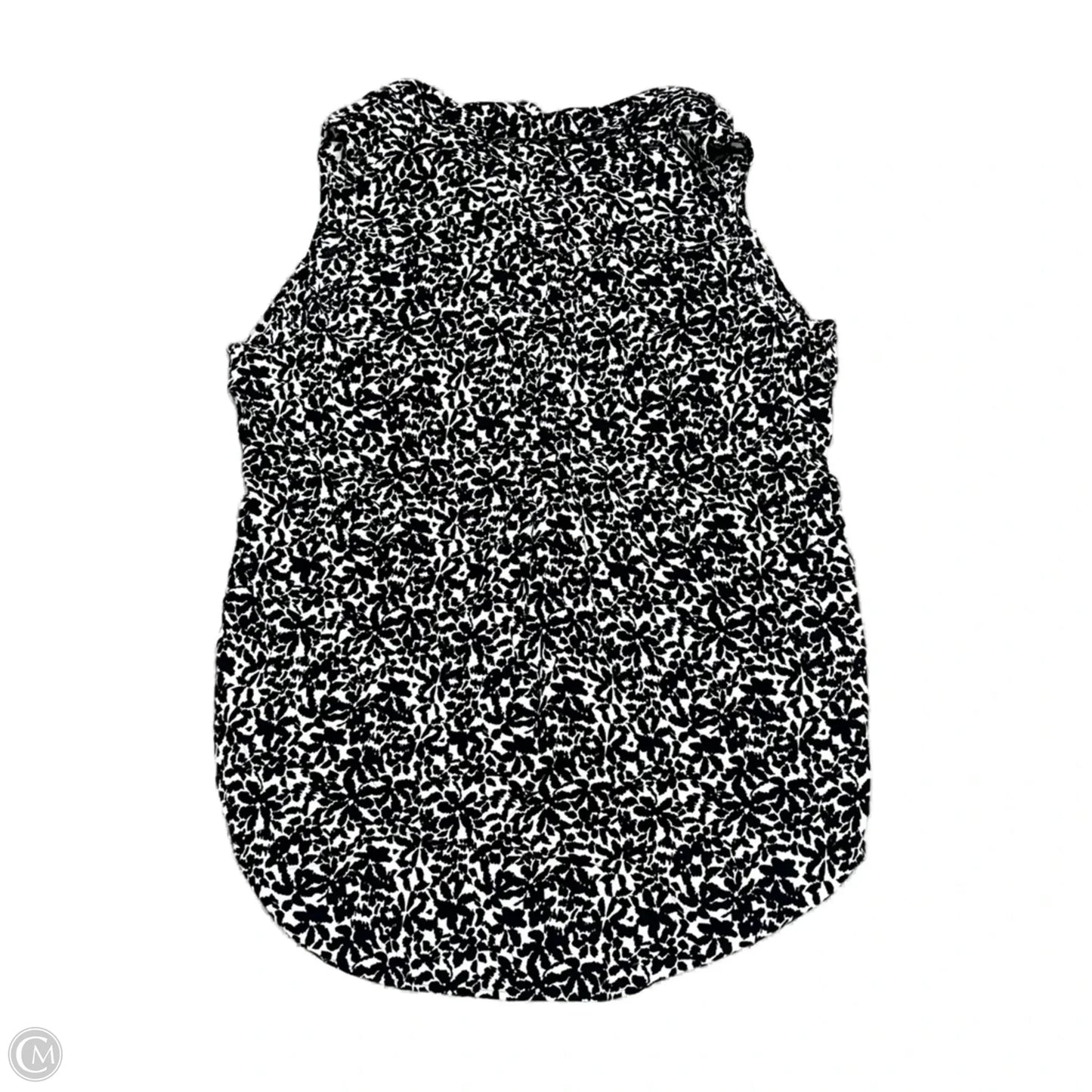 Top Sleeveless By Terra & Sky In Black & White, Size: 1x