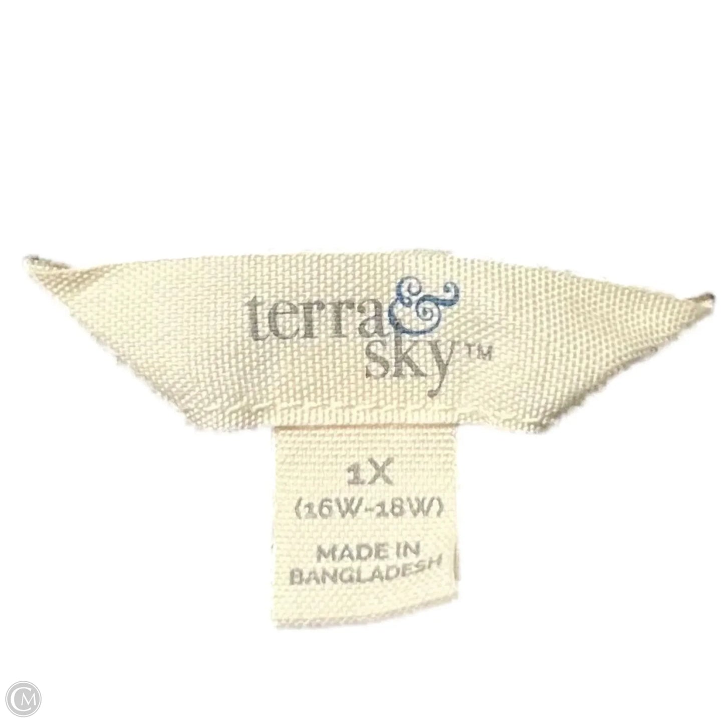 Top Sleeveless By Terra & Sky In Black & White, Size: 1x