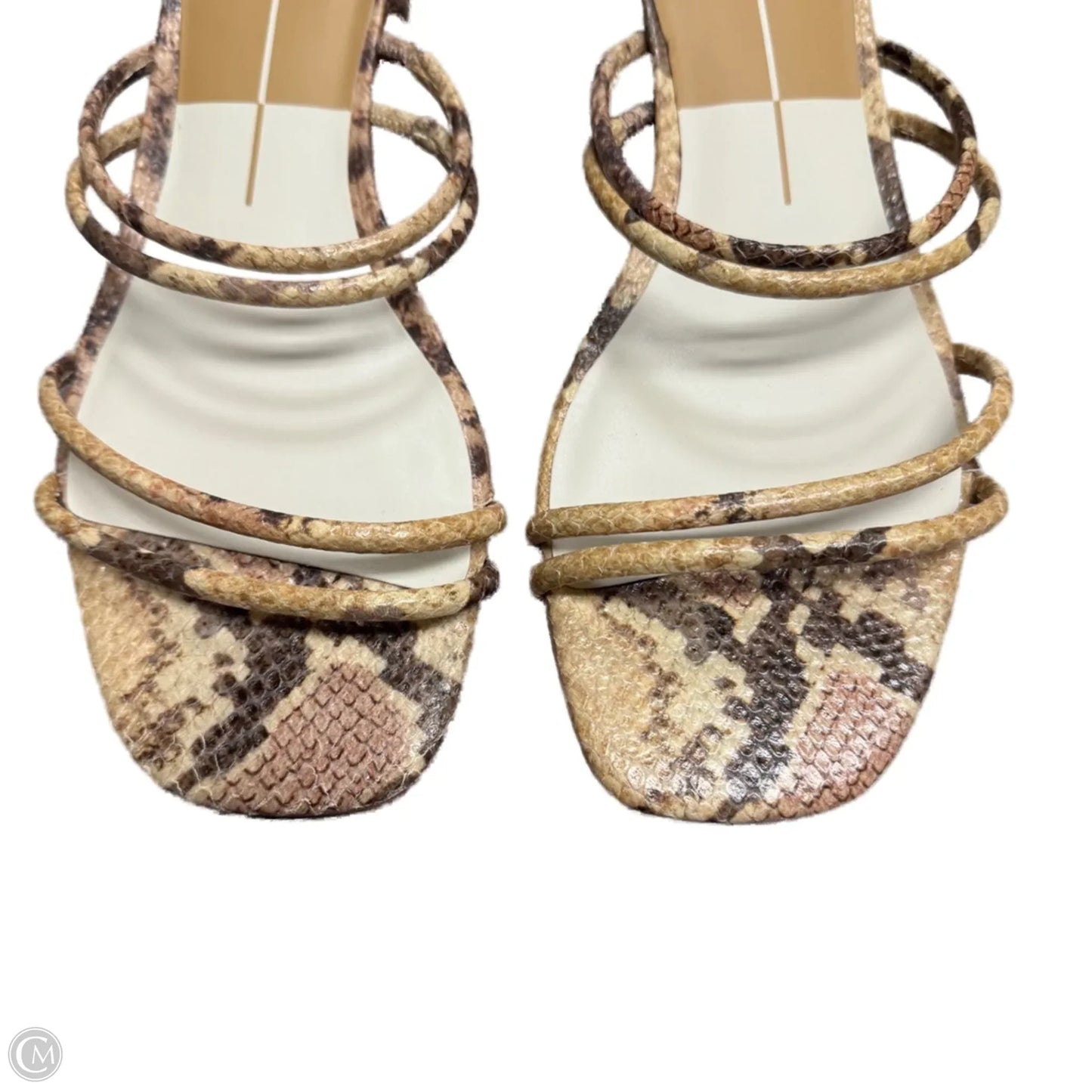 Sandals Heels Block By Dolce Vita In Snakeskin Print, Size: 9